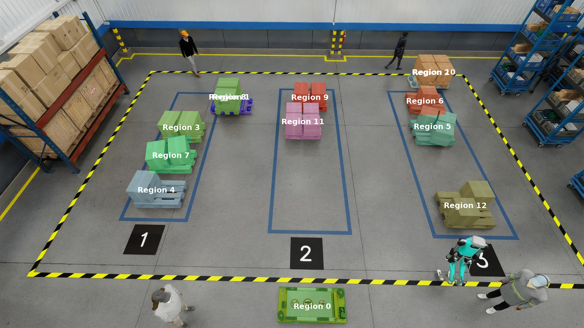 SmolRGPT : Raisonnement spatial efficace pour les environnements d'entrepôt avec 600M de paramètres